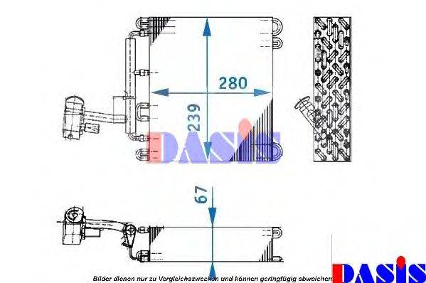 AKS DASIS 820192N Испаритель, кондиционер