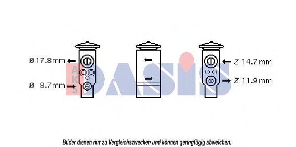 AKS DASIS 840018N Расширительный клапан, кондиционер