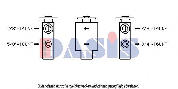 AKS DASIS 840023N Расширительный клапан, кондиционер
