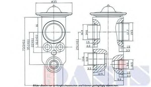 AKS DASIS 840054N Расширительный клапан, кондиционер