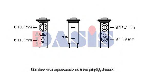 AKS DASIS 840107N Расширительный клапан, кондиционер