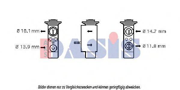 AKS DASIS 840109N Расширительный клапан, кондиционер