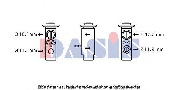 AKS DASIS 840112N Расширительный клапан, кондиционер