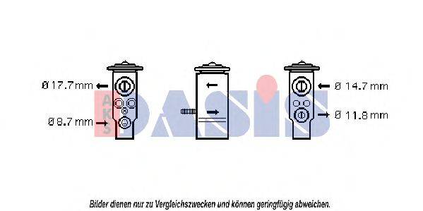 AKS DASIS 840119N Расширительный клапан, кондиционер