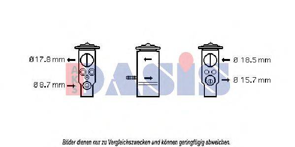 AKS DASIS 840131N Расширительный клапан, кондиционер