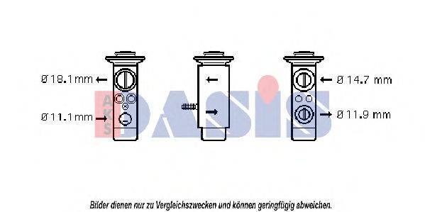 AKS DASIS 840174N Расширительный клапан, кондиционер