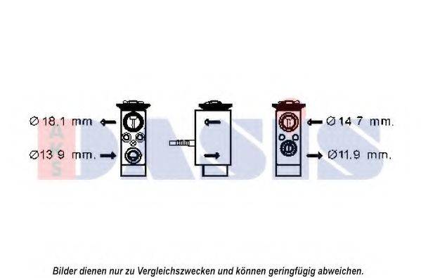 AKS DASIS 840186N Расширительный клапан, кондиционер