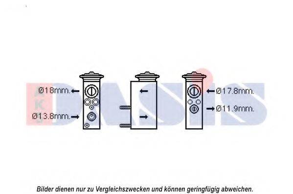 AKS DASIS 840207N Расширительный клапан, кондиционер