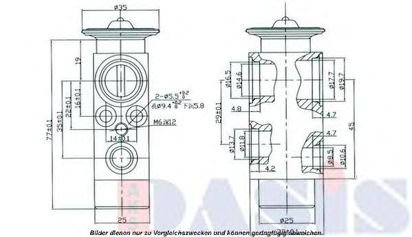 AKS DASIS 840940N Расширительный клапан, кондиционер