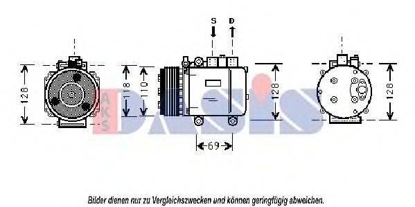 AKS DASIS 850261N Компрессор, кондиционер