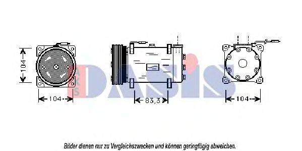 AKS DASIS 850486N Компрессор, кондиционер