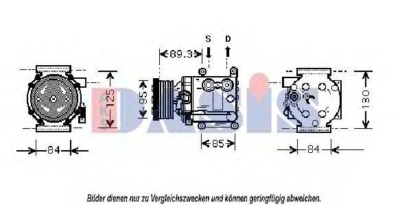 AKS DASIS 850567N Компрессор, кондиционер