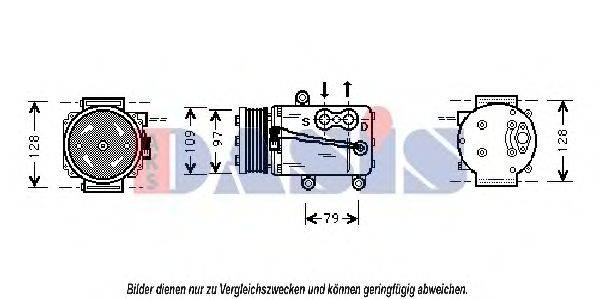 AKS DASIS 850568N Компрессор, кондиционер