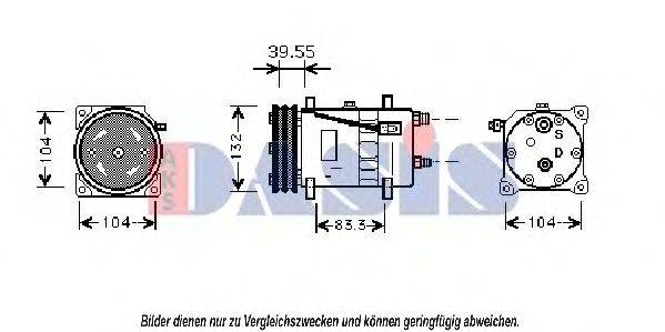 AKS DASIS 850649N Компрессор, кондиционер