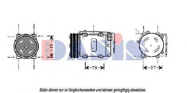 AKS DASIS 850778N Компрессор, кондиционер