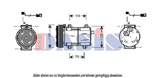 AKS DASIS 850792N Компрессор, кондиционер