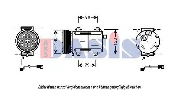 AKS DASIS 850793N Компрессор, кондиционер