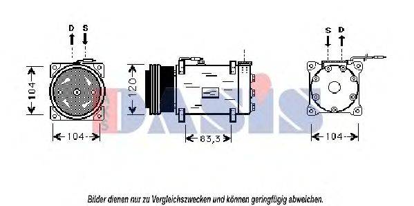 AKS DASIS 850899N Компрессор, кондиционер