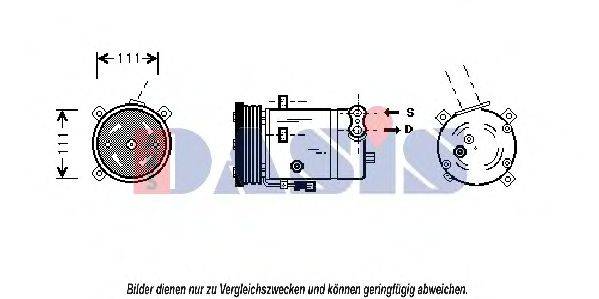 AKS DASIS 850950N Компрессор, кондиционер