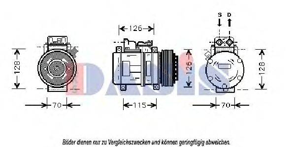 AKS DASIS 851033N Компрессор, кондиционер