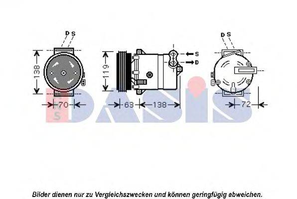 AKS DASIS 851052N Компрессор, кондиционер