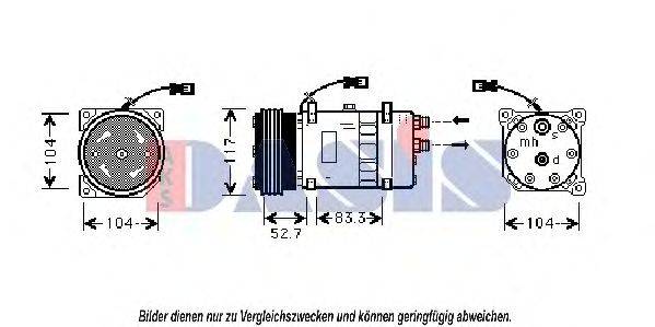 AKS DASIS 851372N Компрессор, кондиционер