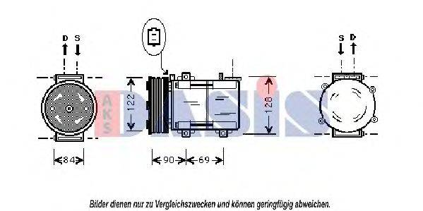 AKS DASIS 851379N Компрессор, кондиционер