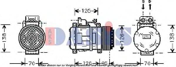 AKS DASIS 851402N Компрессор, кондиционер