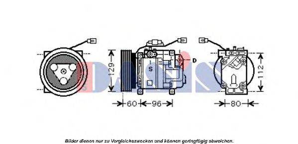 AKS DASIS 851438N Компрессор, кондиционер