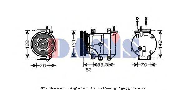 AKS DASIS 851544N Компрессор, кондиционер