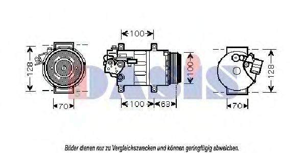 AKS DASIS 851595N Компрессор, кондиционер
