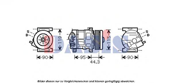 AKS DASIS 851602N Компрессор, кондиционер