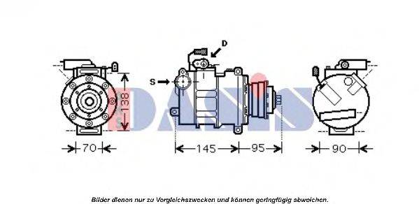 AKS DASIS 851661N Компрессор, кондиционер