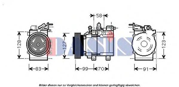 AKS DASIS 851672N Компрессор, кондиционер