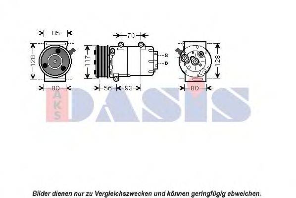AKS DASIS 851690N Компрессор, кондиционер