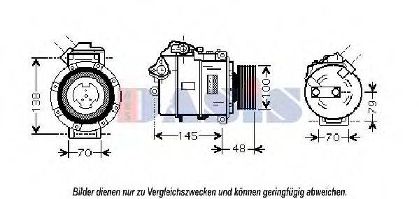 AKS DASIS 851804N Компрессор, кондиционер
