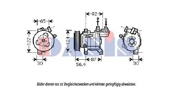 AKS DASIS 851868N Компрессор, кондиционер