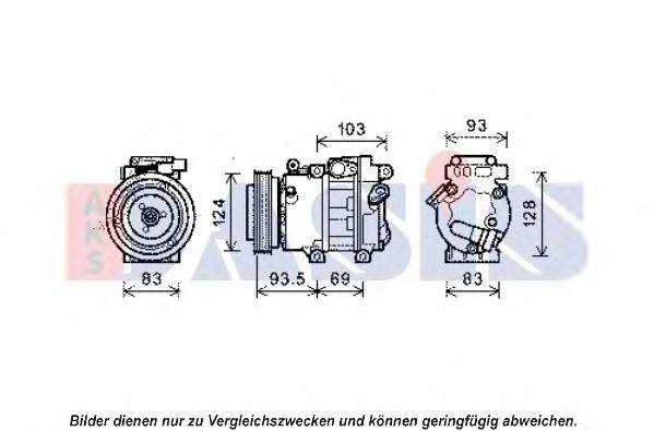 AKS DASIS 851943N Компрессор, кондиционер
