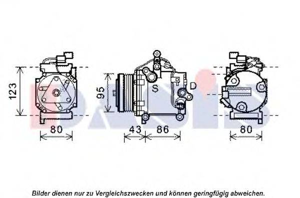 AKS DASIS 851967N Компрессор, кондиционер