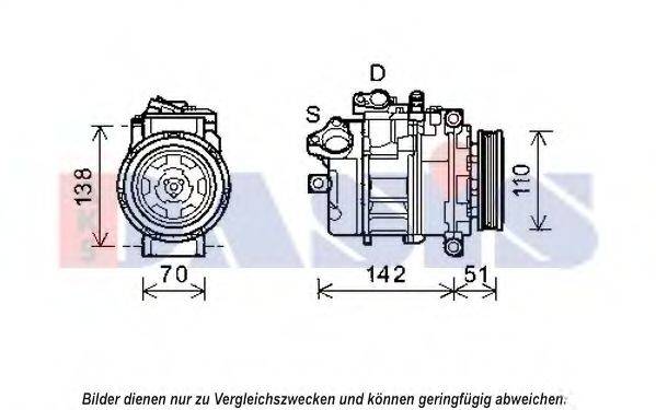 AKS DASIS 852544N Компрессор, кондиционер