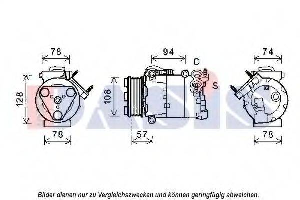 AKS DASIS 852556N Компрессор, кондиционер