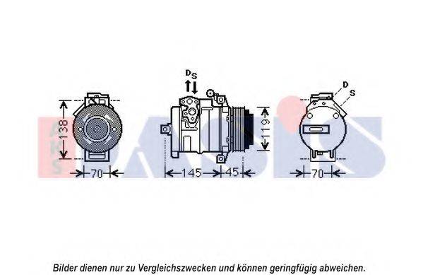 AKS DASIS 852582N Компрессор, кондиционер