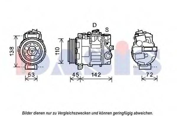 AKS DASIS 852591N Компрессор, кондиционер