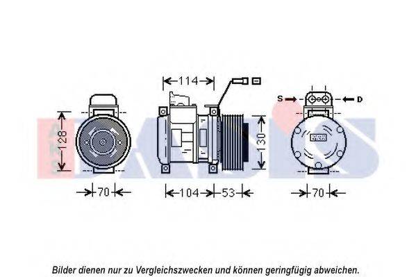 AKS DASIS 852593N Компрессор, кондиционер