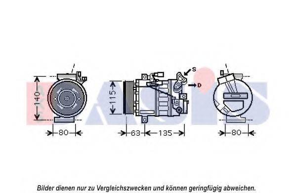 AKS DASIS 852608N Компрессор, кондиционер
