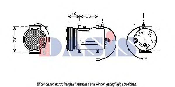 AKS DASIS 853510N Компрессор, кондиционер