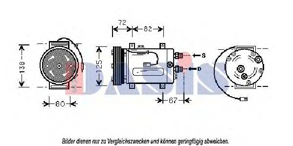 AKS DASIS 853650N Компрессор, кондиционер