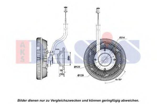 AKS DASIS 278028N Сцепление, вентилятор радиатора