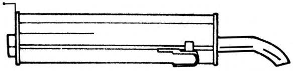 AKS DASIS SG45690 Глушитель выхлопных газов конечный