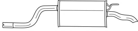 AKS DASIS SG13669 Глушитель выхлопных газов конечный
